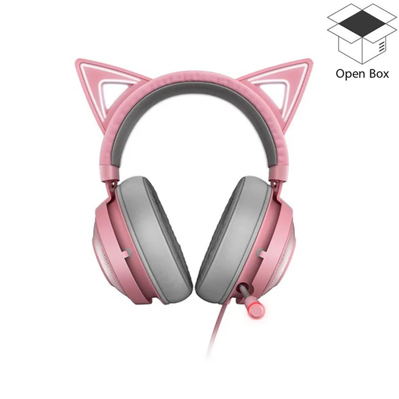 Razer Kraken Kitty Chroma USB Gaming Headset - Quartz - Open Box Razer Kraken Kitty Chroma USB Gaming Headset - Quartz - Open Box